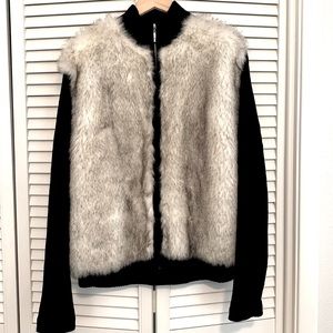 Lisa International faux fur sweater